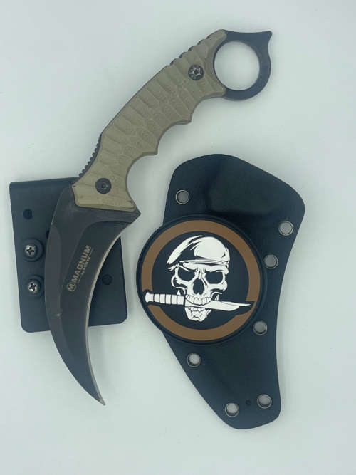 Boker Spike Karambi + Morale Skull Patch