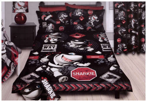 The Sharks 'Sharkie' Double duvet Cover Set Huge Special