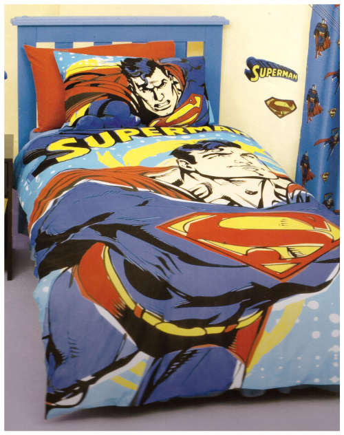 Superman Three Quarter Duvet Cover & Pillow Case Set  HUGE SPECIAL