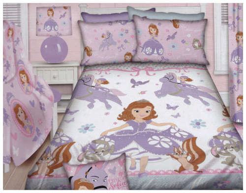 Disney Sofia The First Double duvet Cover Set + 2 Pillowcases