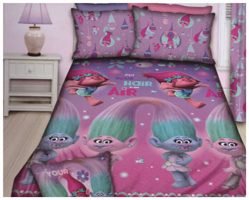 Trolls Single Duvet Cover & Pillow Case Set