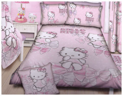 Hello Kitty 3/4 Duvet Cover & Pillow Case Set