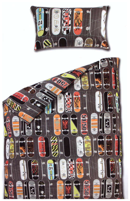 SKATEBOARDS 3/4 DUVET COVER  SET