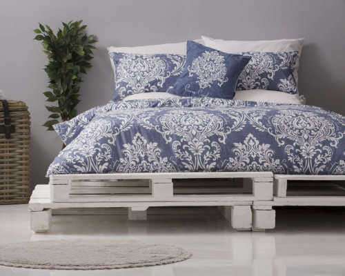 Pierre Cardin Maison Damask Queen Duvet Cover Set