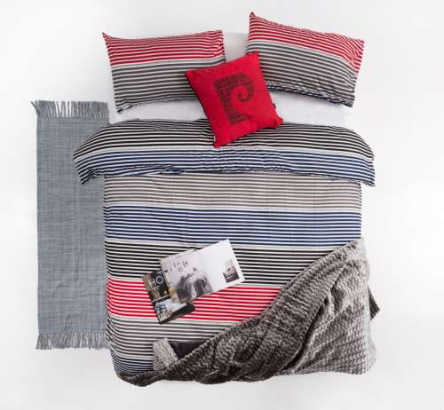 Pierre Cardin Copen Stripe King Duvet Cover Set