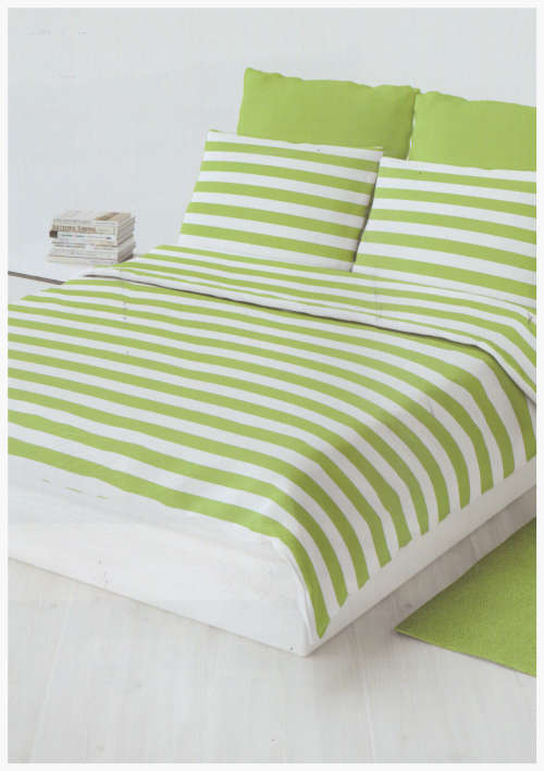 Stripe Lime 3/4 Duvet Cover Set
