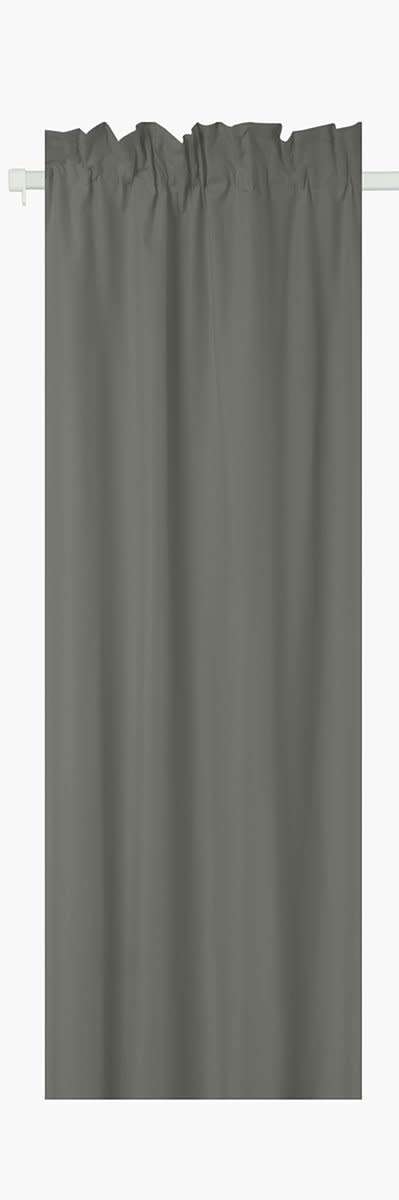 Microfibre Grey 230X218 Taped Curtain *NEW ARRIVAL*
