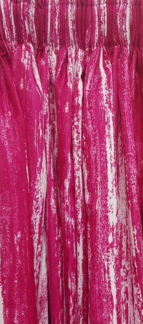 Texture Stripe Pink 230cm X 218cm Lined Curtain