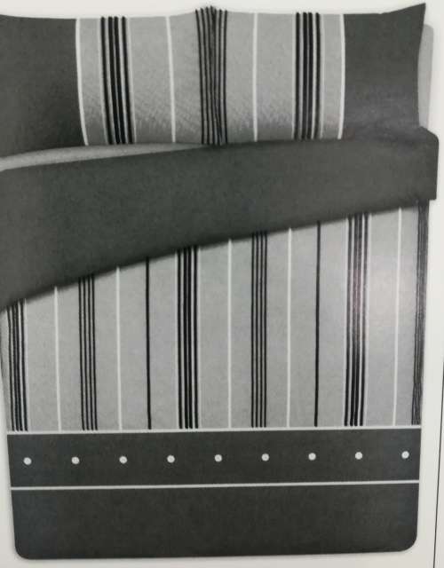 Colorado Charcoal Polycotton 3/4 duvet Cover Set