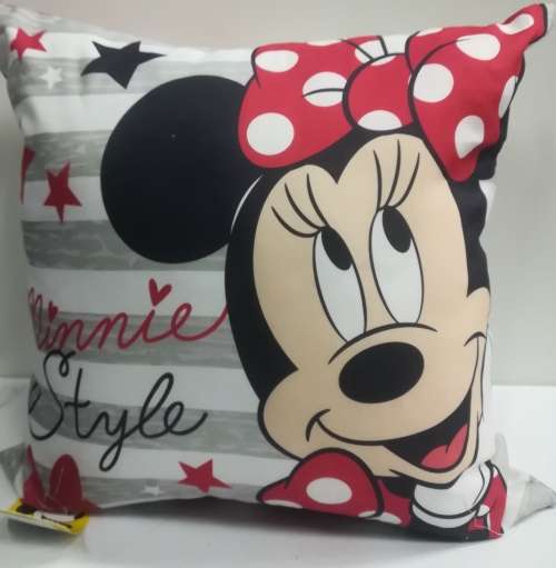 Minnie Mouse Grey Style Scatter Cushion (40 x 40)