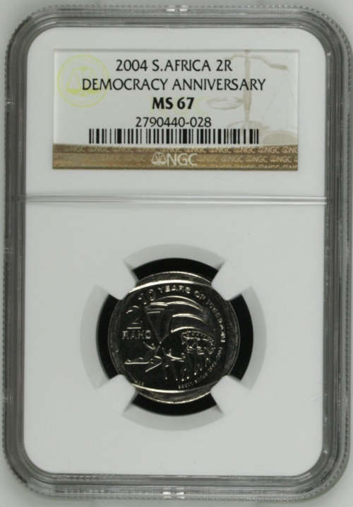 2004 R2 Democracy coin MS67!!!!### SUPER RARE!! HIGH GRADE *ONLY 1 BETTER!!