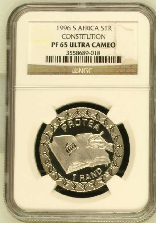 1996 Protea Constitution Coin PF65 NGC.....*RARE* only 1 of 8