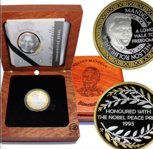 Mandela Mint Of Norway Bimetallic