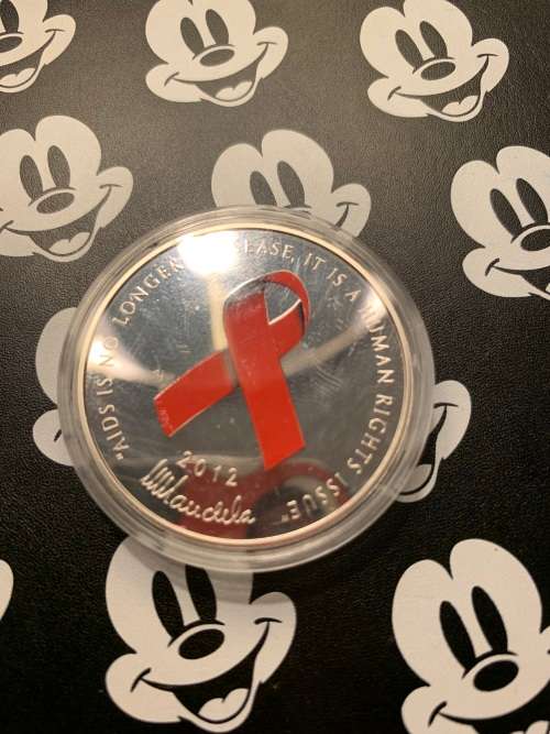 Mandela Aids 1oz Silver Medallion