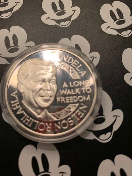 Mandela Aids 1oz Silver Medallion