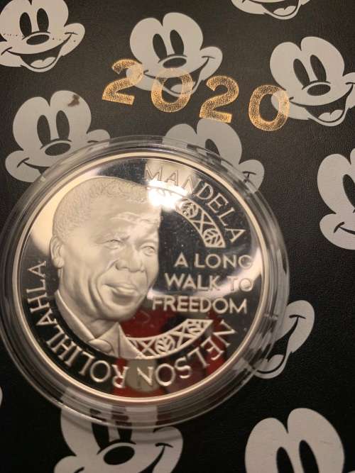Mandela Rugby 2oz Silver Medallion