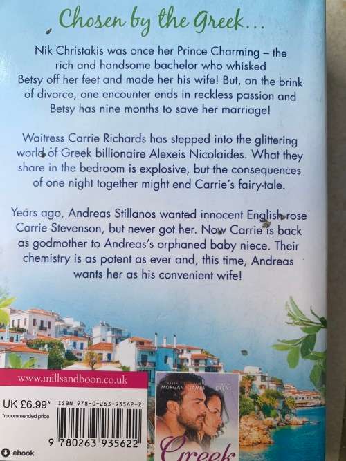 Mills and boon: 3 books in 1 Greek`s bachelors