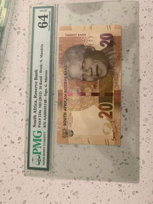 Mandela R20 PMG Graded Ms64