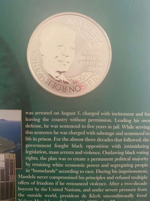 Mint Of Norway Silver Mandela Medallion