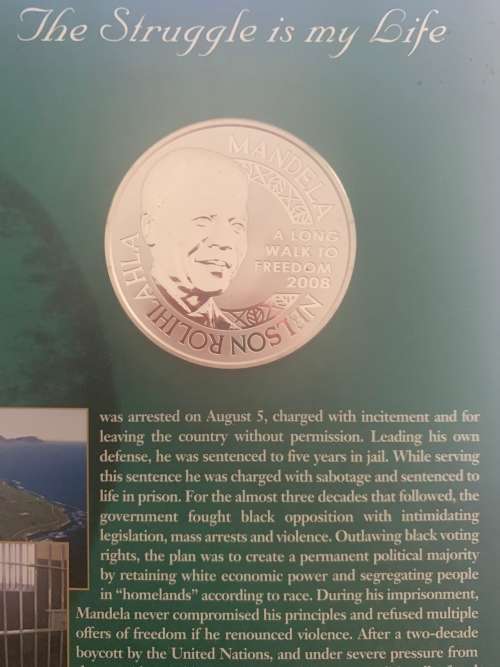 Mint Of Norway Silver Mandela Medallion