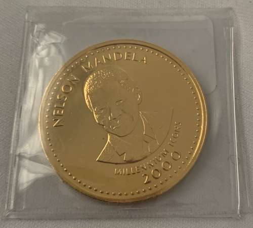 Mandela Somalia 25 Shillings Gilded