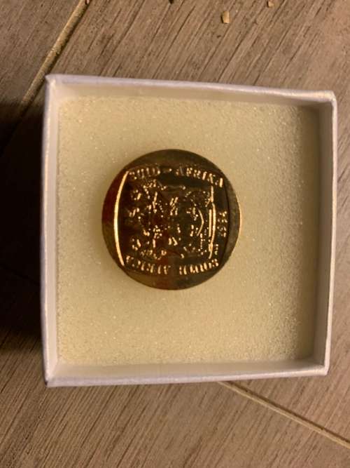 Mandela Inauguration R5 Gilded proof coin