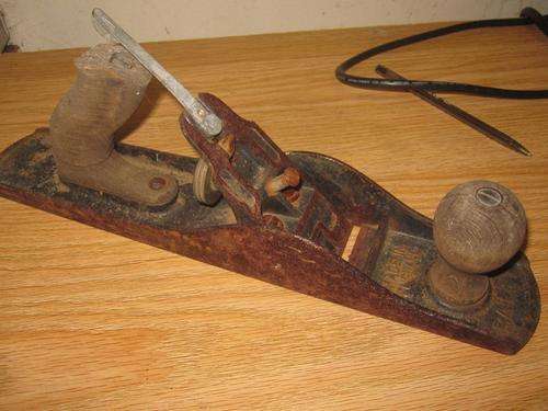 Antique Stanley Bailey Wood Plane No 5 Type 16 1930 Woodworking Hand Tool