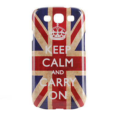 Keep Calm and Carry On Union Jack Hard Case for Samsung Galaxy S3 I9300