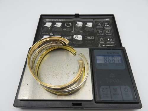 18 Carat Gold Diamond Bangle | Set of 3 - Yellow, Rose and White Gold | Fun R1 Start