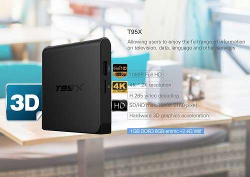 Sunvell T95X Amlogic S905X TV Box Android 6.0 Quad Core 4K x 2K 1G+8G (Local Stock)