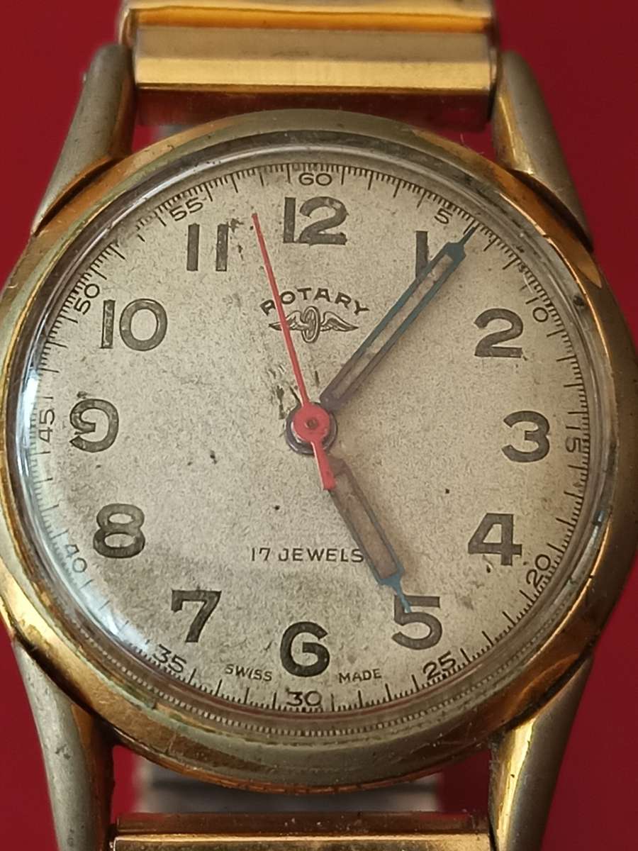 !!! Crazy R1 start !!! Collectors Rotary 17 Jewels men`s watch