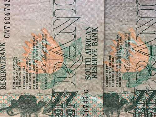 !!!9X CIRCULATED S.A R10 NOTES!!!