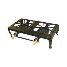 DOUBLE BURNER CAST IRON GAS COOKER