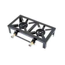 DOUBLE BURNER CAST IRON GAS COOKER