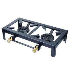 DOUBLE BURNER CAST IRON GAS COOKER