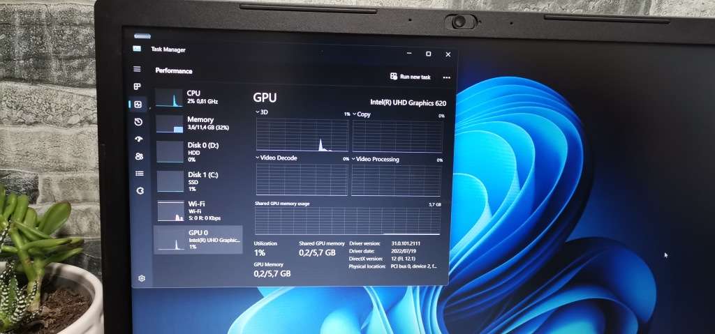 i5 8250 8 CPUs_12GB Ram_1256GB (SSD+HDD)_FHD 1920x1080_Windows 11