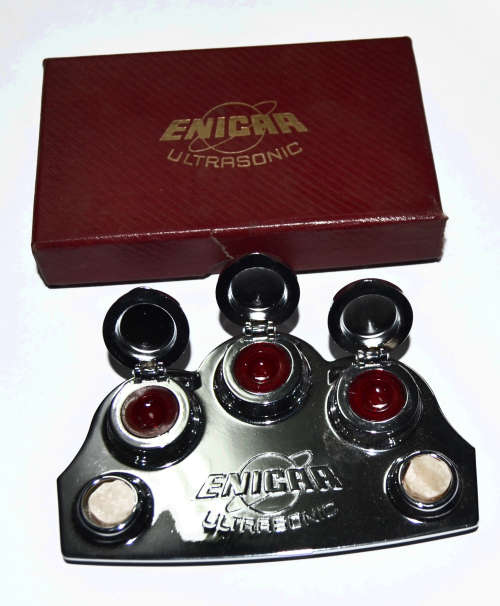 ENICAR 3 oil cup holder with lids from the late 1970'S for ENICAR ULTRASONIC WATCHES