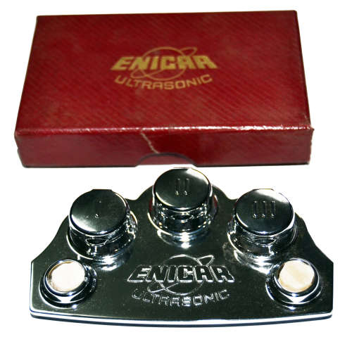 ENICAR 3 oil cup holder with lids from the late 1970'S for ENICAR ULTRASONIC WATCHES