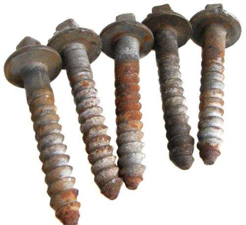SAR&H - SLEEPER BOLTS  / COACH SCREWS - RARE  AFRICANA  - SCREW DATES FROM 1930 - 1980