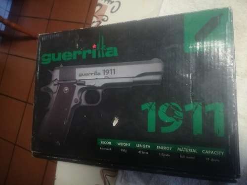 Guerilla 1911 Gas CO2 Pistol - Copy of Colt 45 ACP - 2 mags, spanner, pellets