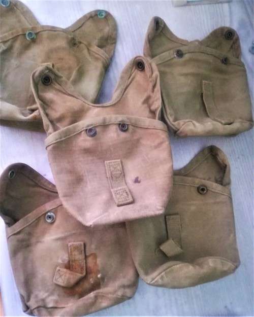 SADF - Lot 5 x good condition water bottle canvas pouches