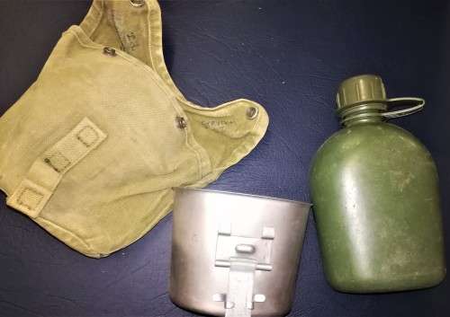 SADF - Water bottle....fire bucket....canvas pouch. All in A1 condition
