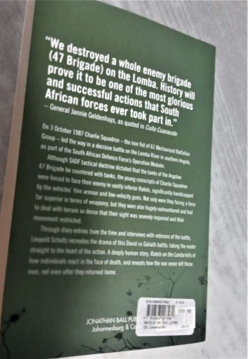 SADF - BOOK FOR SALE   `RATELS ON THE LOMBA`  -  EXPLOITS OF 61 MECH