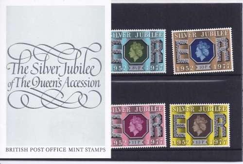Royal mail Mint Stamp set. presentation pack The Silver Jubilee 1977. Condition as per scan.