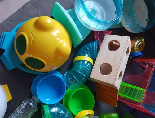Bullk Hamster Accessories - Wheels, Tubes, Houses, Wood Toys, Water Bottles etc.