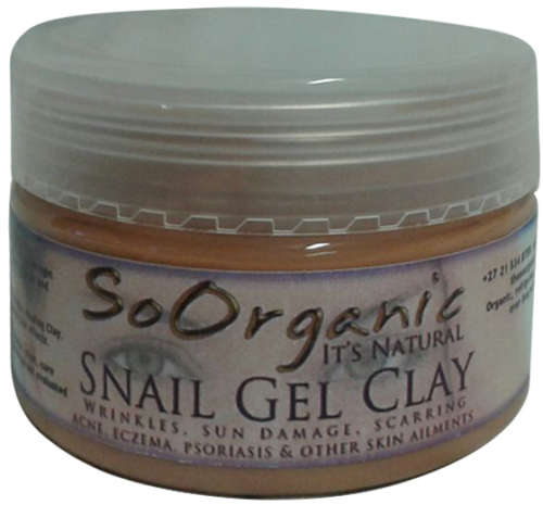 Snail Gel Clay  50ml  by SoOrganic. Wrinkles, Blemishes, pigmentation, acne, eczema, psoriasis etc..