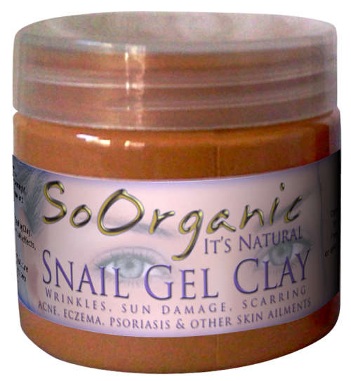 Snail Gel Clay  50ml  by SoOrganic. Wrinkles, Blemishes, pigmentation, acne, eczema, psoriasis etc..