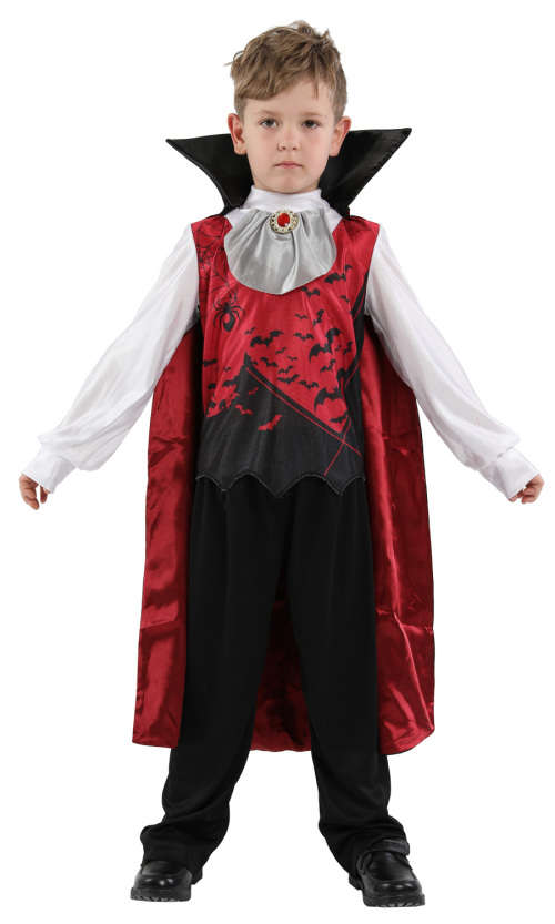 Kids Cosplay Little Boy hallowen party vampire Prince Costume  Suit D