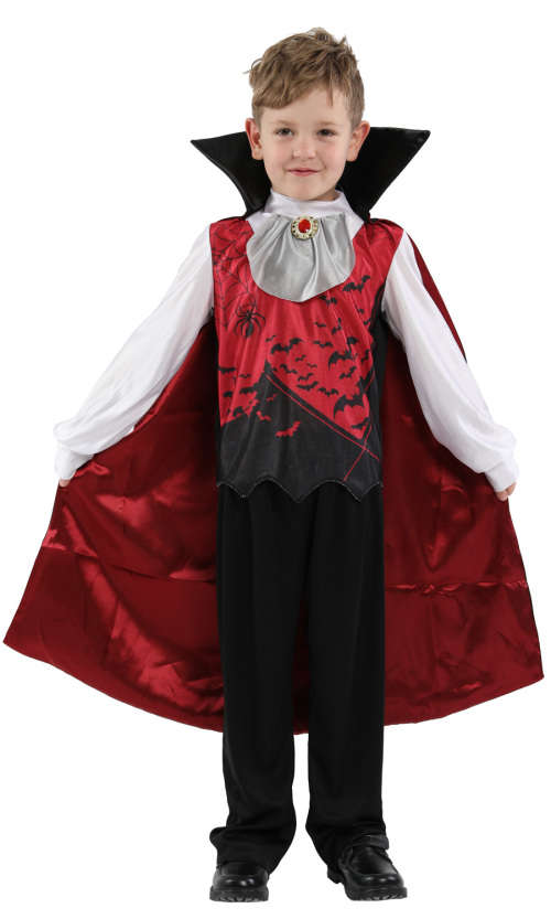 Kids Cosplay Little Boy hallowen party vampire Prince Costume  Suit D