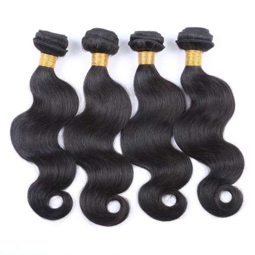 Brazilian Virgin Hair 8 - 30inches 9A 3 Bundles + Closure Body Wave